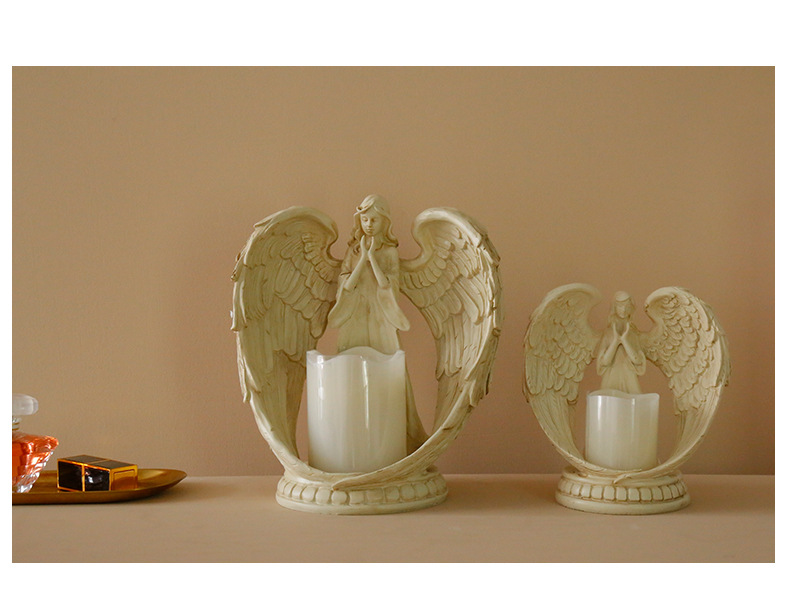 Wholesale Artistic Decor Electronic Candle Angel Design